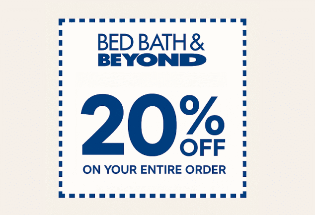 Bed Bath and Beyond Coupon 20% OFF