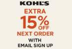Kohl's Coupon Extra 15% Off