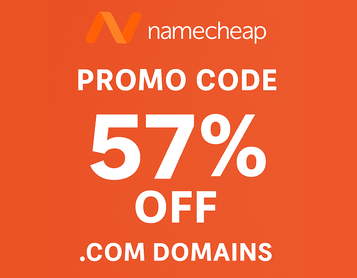 Namecheap Promo Code 57% Off