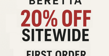 beretta 20% off sitewide