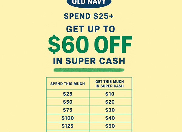 old navy coupon $60 off