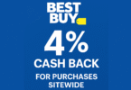 Best Buy 4% Cash Back for Purchases Sitewide