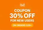Temu Coupon 30% Off for New Users