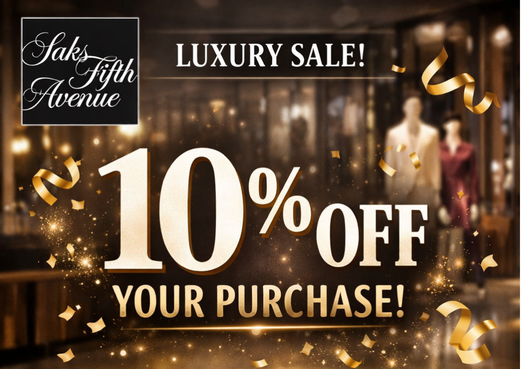Saks Fifth Avenue 10% Off Your Purchase