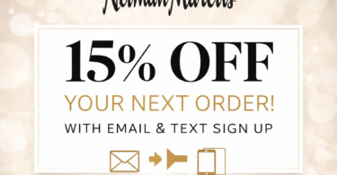neiman marcus 15% off