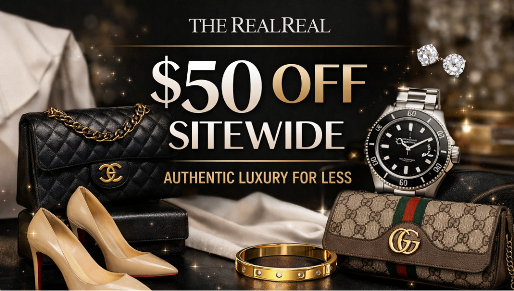The RealReal $50 Off Sitewide