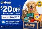 Chewy's $20 Off $49+