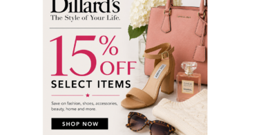 Dillards 15% Off