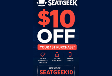 SeatGeek $10 Off 1st Purchase