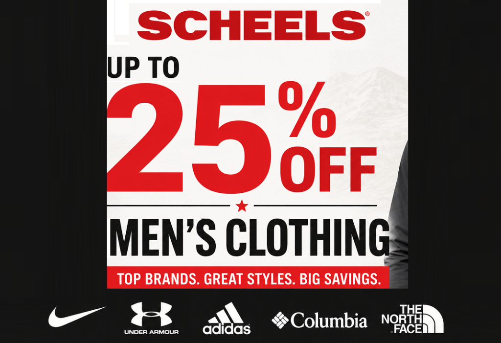 scheels 25% Off Mens Clothing